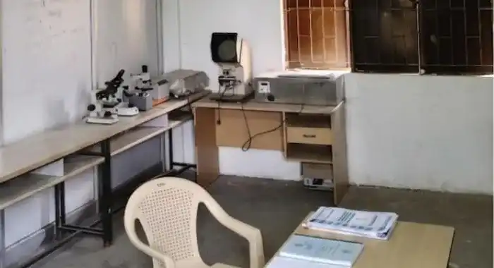 Textile testing laboratory with modern fabric testing equipment