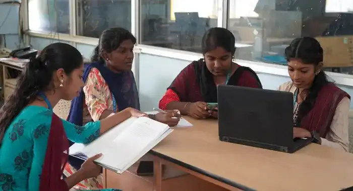 Students participating in academic activities at SMS College of Arts and Science, Coimbatore