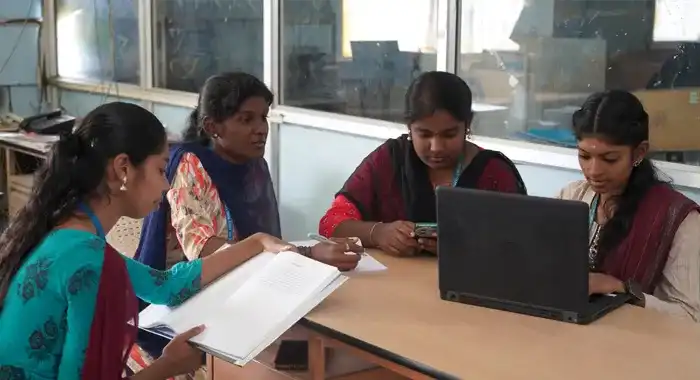 Computer lab and digital learning facilities at SMS College